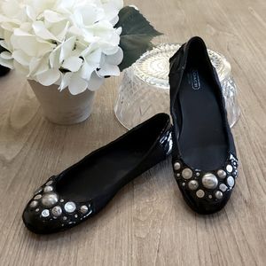 Coach Leather Ballerina Shoes